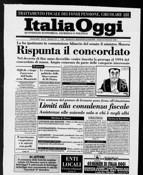 Italia oggi : quotidiano di economia finanza e politica